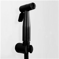Black Solid stainless steel bathroom toilet bidet sprayer handheld shower spray shower head complete set sales promotion