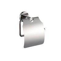 KINSE 304 Stainless Material Wall Mounted Toilet Paper Holder with Anti-water Panel Holder For Toilet Paper