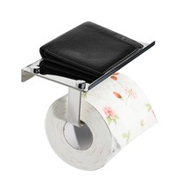 practical durable double-sided polish bright colors toilet paper holder stainless steel Bathroom Accessory paper rack with shelf