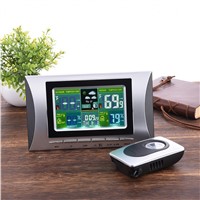 Wireless Weather Station With HD LCD Display Indoor Outdoor Temperature And Humidity Barometer Digital Alarm Clock