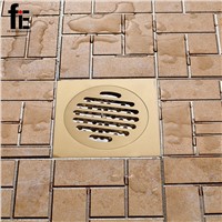 fiE Odor-resistan Brass Floor Drain Cover Stainless Steel Shower Floor Grate Drain