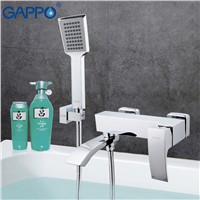 GAPPO Bathtub faucet mixer bath bathroom sink shower faucets tap brass mixer torneira bathtub sink tap hand shower set GA3207