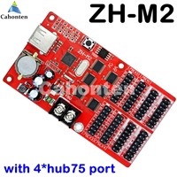 ZH-M2 USB full color led control card 768*32,192*128pixels asynchronous 4*hub75 ports for p3,p4,p5,p6,p10 rgb lintel display