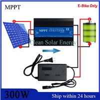 Solar E-Bike Charge Controller for 24V/36V/48V/60V/72V Battery/MPPT Type Soalr Boosting Regulator/Solar Panel Set-up Controller