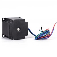 1pc 56mm Single Shaft Nema 23 Stepper Motor 24V 1.8 Degree 4 Leads 4 Channel Motors