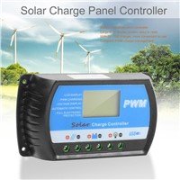 Solar Charger Panel Controller PWM 20A Battery 12V/24V LCD Display Screen Auto 5V USB Charging Machine High Quality