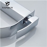 Yanjun Waterfall Brass Basin Faucet  Deck Mounted Single Lever Single Hole  Cold&amp;amp;amp;Hot bathroom basin mixer tap  YJ-6673