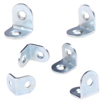 JETTING 50pcs 20x20x15mm Shelf Support Angle Brackets Corner Braces For Furniture Accessories Silver Wholesale