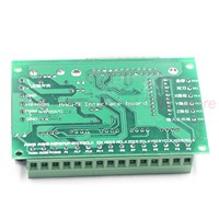 CNC Interface MACH3 5 Axis Driver Board 12-24V Stepper Motor Driver Optocoupler Adapter Interface board + USB Cable