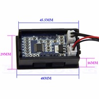 Digital LED -50 ~ 110C Thermometer Car Temperature Monitor Panel Meter DC 12v  t15