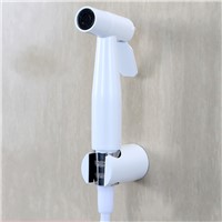 White Solid stainless steel bathroom toilet bidet sprayer handheld shower spray shower head complete set sales promotion