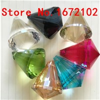 China Top AAA Quality Crystal Balls 30mm 100pcs Mixed Color Glass Chandelier Prism Balls for Dining Room Lights Decoration
