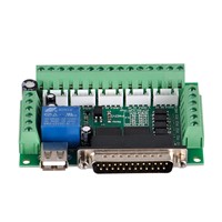 New 5 Axis CNC Interface Adapter Breakout Board Mach3 CNC Controller For Stepper Motor Driver Board + USB Cable
