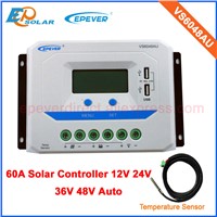 60A 60amp PWM Solar Battery Charge Controller 12V 24V 36v 48v VS6048AU