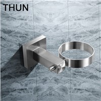 THUN Bathroom Accessories  Brushed Surface Square Single Cup Tumbler Holder Toothbrush Toothpaste 304 Stainless Steel Cup Holder