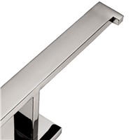 AUSWIND Modern Square Base 304 Staniless Steel Silver Polished Toilet Paper Holder Wall Mounted Bathroom Hardware Set