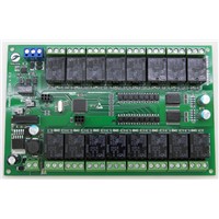16 channel relay switch module board motor controller Intelligent home system RS485 controller 14pcs power + 4pcs boards