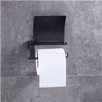 Ulgksd Black Copper Bathroom Hardware Bathroom Acessories Toilet  Paper Tissue Towel Holder Bath Paper Racks Wall Mounted