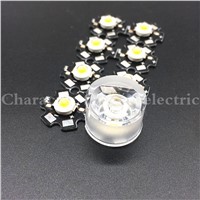 20PCS LED Waterproof Lens Angle 15 30 45 60 90 120 Degree 1W 3W High Power LED Wall Washer Lamp 20mm Acrylic Lenses With Bracket