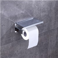 Ulgksd Chrome Bathroom Hardware Bathroom Accessories Bath Paper Racks Single Toilet  Paper Tissue Towel HolderWall Mounted
