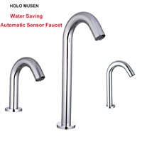Touch Free Water Saving Automatic Infrared Sensor Faucet Bathroom Swan Faucet Automatic Sensor Basin Tap