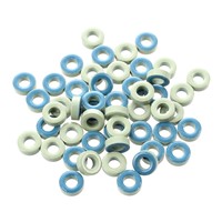50Pcs Pale Green Blue Iron Core Power Inductor Ferrite Rings AT44-52