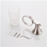 FLG Single Cup Tumbler Holder 304 Stainless Steel Wall Mounted Toothbrush Cup Holder Bathroom Accessories