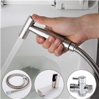 Handheld Toilet bidet sprayer set Kit Stainless Steel Hand Bidet faucet for Bathroom hand sprayer shower head self cleaning