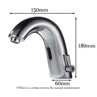 DC Dry Battery Automatic inflared Sensor Faucet for Kitchen bathroom Sink water saving Inductive Water Tap mixer XR8863