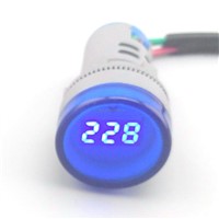 22MM digital AC Voltmeter 60-700V red green yellow blue voltage meter AD16 Digital display Indicator lamp