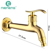 Nieneng Washing Machine Antique Brass Tap Golden Faucet Bibcock Small Faucet Outdoor Faucet For Garden Accessories  ICD60512