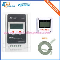 10A 12v/24v Tracer1210A mppt charging solar controller with white MT50 remote meter home small system use