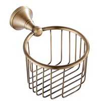 AUSWIND European Brass Toilet Paper Holder Bronze Round Base Toilet Roll Holder Wall mounted Bathroom Accessories GF8