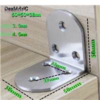 4pcs Stainless steel furniture Corner Brackets and Screws Furniture hardware fittings 90 degrees Connection accessories (50*50