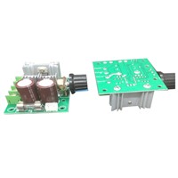 12V-40V 10A PWM Continuous Current Motor Speed Controller with Green Control Knob