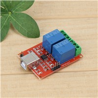 2 Channel USB Controlled Relay Board Relay Module Programmable Computer Control For Smart Home DC 5V