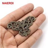 5PCS NAIERDI Antique Corner Protector Book Decorative Angle Corner Bracket For Cabinet Jewelry Wooden Box Furniture Hardware