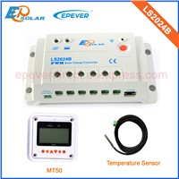 LS2024B 20A 20amp EPsolar PWM controllers solar system home use with USB cable and white MT50 remote meter