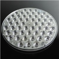1 piece , LED lens PMMA optical stage light 1W or 3W lens , fifty small lenses form a large lens , 25 degrees , 54 par lamp lens