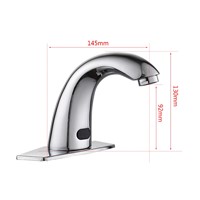 SOGNARE Chrome Touch-Free Sensor Faucet Water Saving Inductive Electric Water Tap Bathroom Basin Faucets Hot Cold Mixer D205