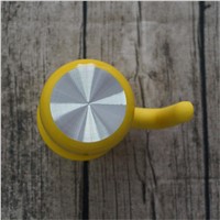 Stainless Steel Yellow Cappuccino Milk Mug Cappuccino Pull Flower Cup Latte Art Filter Cups Foam Creamer Milk Frother Bubble Cup
