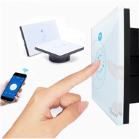 WiFi Wall Touch Light Switch 1 gang ON/Off Wireless Remote Control Timing Switch IOS Android Remote Home Automation