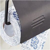 FLG Newly Solid Wall Mount Toilet Paper Holder Oil Rubbed Bronze Roll Paper Holders Tissue Holder Bathroom Accessories