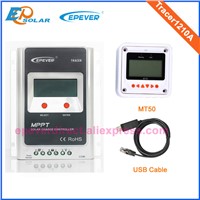 Battery micro home system regulator with MT50 in white USB cable connect+temperature sensor Tracer1210A 12v 24v