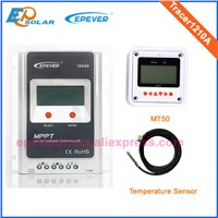 Automatic work 12v 24v solar charging controller EPsolar Tracer1210A +temperature sensor and MT50 10amp