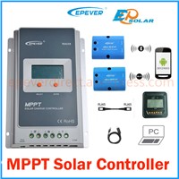 Tracer3210A Max PV input 100V 12v 24v auto type soalr mppt portable controller USB cable+MT50 remote meter lcd display 30A