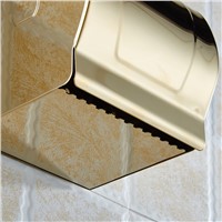 Stainless Steel Bathroom Accessory Toilet Paper Holder Box With Cover Box Closed Type