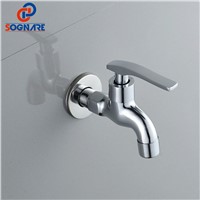 SOGNARE Chrome Bibcock,Single Cold Tap, Wall Mounted Washing Machine Faucet,Toilet Bibcock,Outdoor Faucet For Garden Faucet D521
