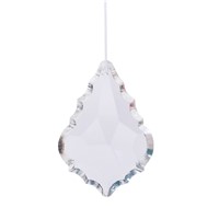 63mm Glass Maple Leaf Crystal Ball Prism Chandelier Suncatcher Lamp Pendant