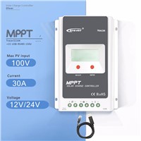 MPPT 30A Tracer 3210A Solar Charge Controller 12V/24V Auto LCD Display Light and Time Controller PV  Regulator with USB Cable